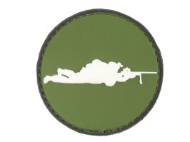 Patch 3D rotund din PVC cu velcro pentru lunetist - OD [101 INC]