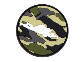 Sniper rotund 3D PVC patch-uri cu velcro - pădure [101 INC]