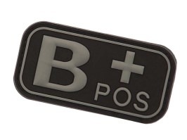 PVC 3D tip de sânge plasture velcro B - negru [101 INC]