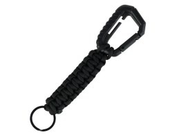 Breloc tactic cu paracord - Negru [101 INC]