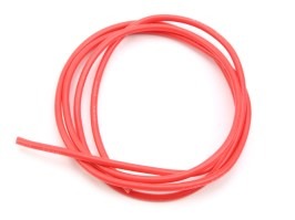 Cablu siliconic 1,5 mm2, 16#AWG, roșu - 1 metru [TopArms]