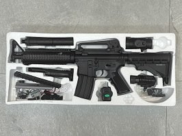 Pușcă airsoft M4 RIS M83A2 cu accesorii - UNFUNCTIONAL [Double Eagle]