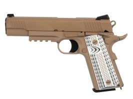 Pistol airsoft M45 A1 GBB, complet metalic - TAN [WE]