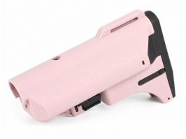 Pat retractabil pentru M4 cu compartiment pentru încărcător – roz [SLONG Airsoft]