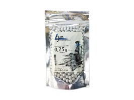 Pungă mică de 4GUN BBs 0,25g 500pcs - alb [4gun]