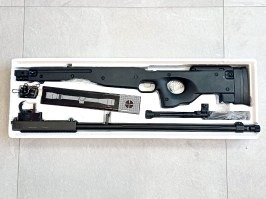 Airsoft sniper L96 (MB01C UPGRADE) + lunetă + bipod - negru - RETURNAT [Well]