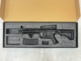 Pușcă airsoft M4 AR15 MLOK Alpha ETU, Full Metal - Negru - RETURNAT [Delta Armory]