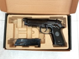 Pistol airsoft M9 A1 Gen 2, negru, fullmetal, blowback - UNFUNCTIONAL [WE]