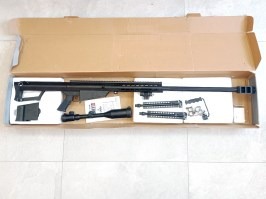 M82 BARRETT (SW-02A), complet metalic, bipod + lunetă incluse, negru - SERVISED [Snow Wolf]