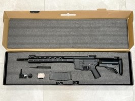 Pușcă airsoft AR-15 QD Platinum, mare viteză (CM.097) - corp crăpat [CYMA]