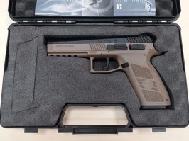 Airsoft pistol CZ P-09 DT FDE, metal slide, Gas blowback + case - RETURNED BY CUSTOMER
 [ASG]