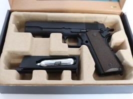Pistol airsoft M1911 A1 Gen.2 CO2, blowback, full metal - negru - NON-FUNCTIONAL [WE]