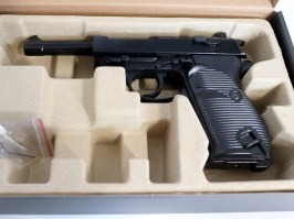 Pistol airsoft P38 - metal, gaz blowback - negru - NON-FUNCTIONAL [WE]
