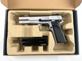 Pistol Airsoft Hi-Power MK3 - full metal, GBB, argintiu - RETURNAT DE CLIENT [WE]