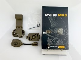 MPLS SWITCH Lanternă LED cu suport pentru cască - TAN - DAMAGED
 [Imperator Tactical]