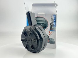 Drum Hi-Cap magazine for ARP 9, 1500 rounds, manual wind - black - UNFUNCTIONAL [G&G]