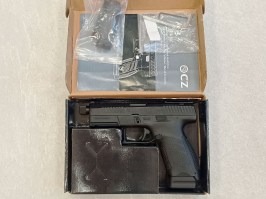 Pistol airsoft CZ P-10C Optics Ready, slide metalic, CO2 blowback - Negru - RETURNED BY CUST [ASG]