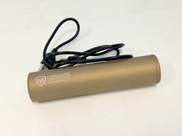 Metal Full Auto Tracer (iluminare) amortizor de zgomot Battle Owl - Desert TAN - UNFUNCTIONAL [G&G]