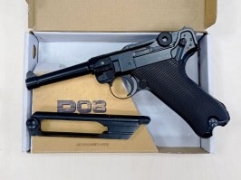 Pistol airsoft P08 Full Metal CO2 - versiune 4 inch, blowback - NON-FUNCTIONAL [KWC]