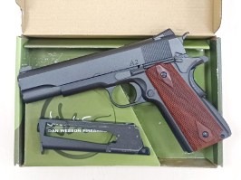 Pistol airsoft Dan Wesson 1911 A2 - CO2, blowback, full metal - ÎN SERVICIU [ASG]
