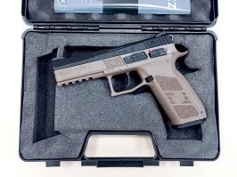 Airsoft pistol CZ P-09 DT FDE, metal slide, Gas blowback + caz - UNRELIABLE [ASG]