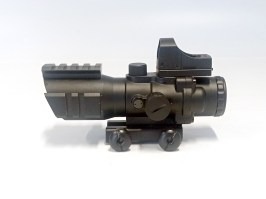 Rhino 4X32 Scope cu punct roșu - UNFUNCTIONAL [Theta Optics]