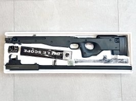 Airsoft sniper L96 (MB01C) + lunetă + bipod - negru - RETURNAT DE CLIENT [Well]