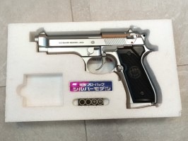 Pistol electric Airsoft M92F Argintiu militar, blowback (EBB) - UNFUNCTIONAL [Tokyo Marui]