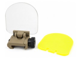 Huse flip-up pentru lunete și lumină roșie - TAN [A.C.M.]