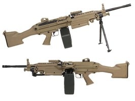 Mitralieră ușoară FN M249 MKII SAW Airsoft - DE, Versiunea full metal [A&K]