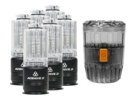 40mm gaz granade AceHive V2 pentru 80 BBs (6pcs) + Spawner - Smash pack [ACETECH]