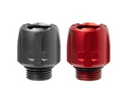 M11 CW Muzzle Thread Protector Set - gri și roșu [ACETECH]