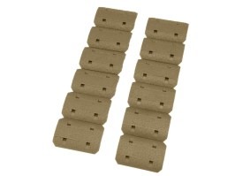 set de 12 bucăți de huse KeyMod pentru foregrip - TAN [A.C.M.]