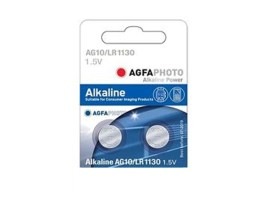 Baterie alcalină buton 1,5V AG10 / LR54 / LR1130 / 389-390 - 2 buc [AgfaPhoto]