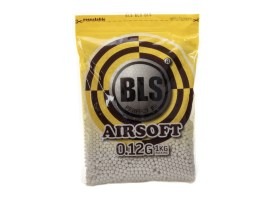 Airsoft BBs BLS Competition Match Grade 0,12g | 8300 buc | 1 kg - alb [BLS]