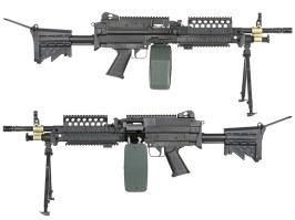 FN MK46 MOD 0 SOCOM Airsoft mitralieră cu stoc retractabil - Full Metal [A&K]
