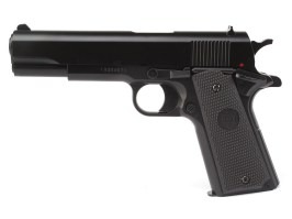 Pistol airsoft model 1911 cu arc de acțiune - negru [KWC]