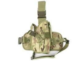 Husă universală pentru pistol tactic cu panou pentru picioare - Multicam [AITAG]