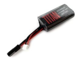 Baterie Li-Ion 7,4V 3000mAh 16C - Mini bloc cu Tamiya [TITAN]