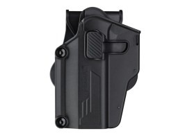 Holster universal din polimer tactic Per-Fit - negru - stângaci [Amomax]