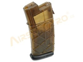 Magazin AUG AEG - 330 de cartușe, transparent, placă de bază neagră [Army Armament]