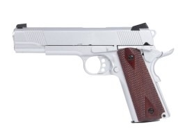 1911 R30-4-S Airsoft pistol, Gaz, Blowback (GBB) - argintiu [Army Armament]