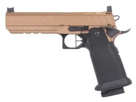 Pistol airsoft Hi-Capa R610-2 CYCLOPS, Gaz, Blowback (GBB) - Bronz [Army Armament]