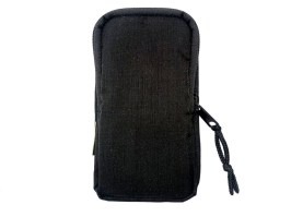 Husă pentru telefon mobil, mare - Negru [AS-Tex]