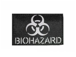 Plasture tăiat cu laser Biohazard 8x5cm - negru/gri [AS-Tex]