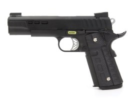 Pistol airsoft KP1911 - GBB, complet metalic, negru [ASCEND]