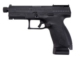 Pistol airsoft CZ P-10C Optics Ready, slide metalic, CO2 blowback - Negru [ASG]