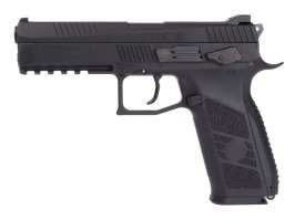 Armă cu aer comprimat CZ P-09, CO2 blowback, cal. 4.5mm (.177) peleți - Negru [ASG]