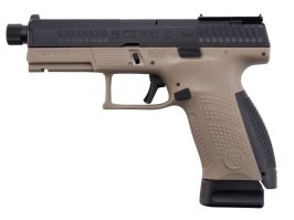 Pistol airsoft CZ P-10C Optics Ready, slide metalic, CO2 blowback - FDE [ASG]