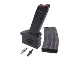 Adaptor complet pentru încărcător HPA/M4 pentru pistoale AW VX/BLU/UT + WE seria G - Negru [AW Custom]